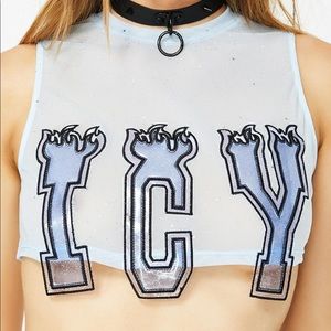 Icy Flame Crop Top